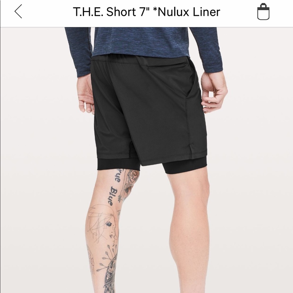 Lululemon T.H.E. Short 7’ Nulux Liner